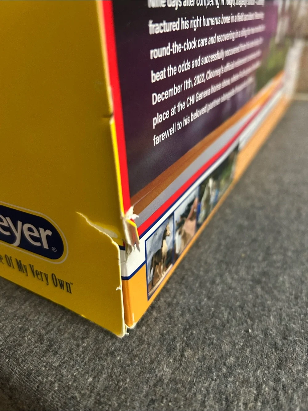 Breyer box slightly